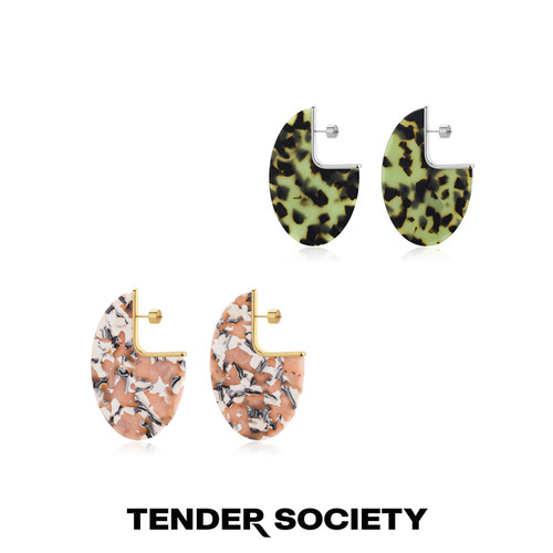 耳环tendersociety树脂