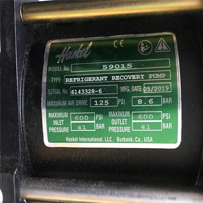 HASKEL 冷媒增压泵 59015原装大量… 议价