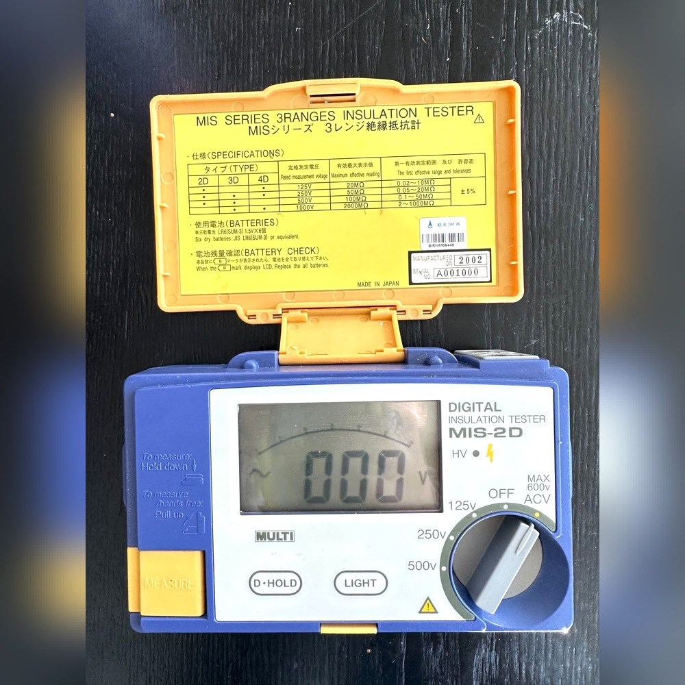 MULTI日本万用玛禄琪指针式绝缘电阻测试仪MIS-2D实 议价