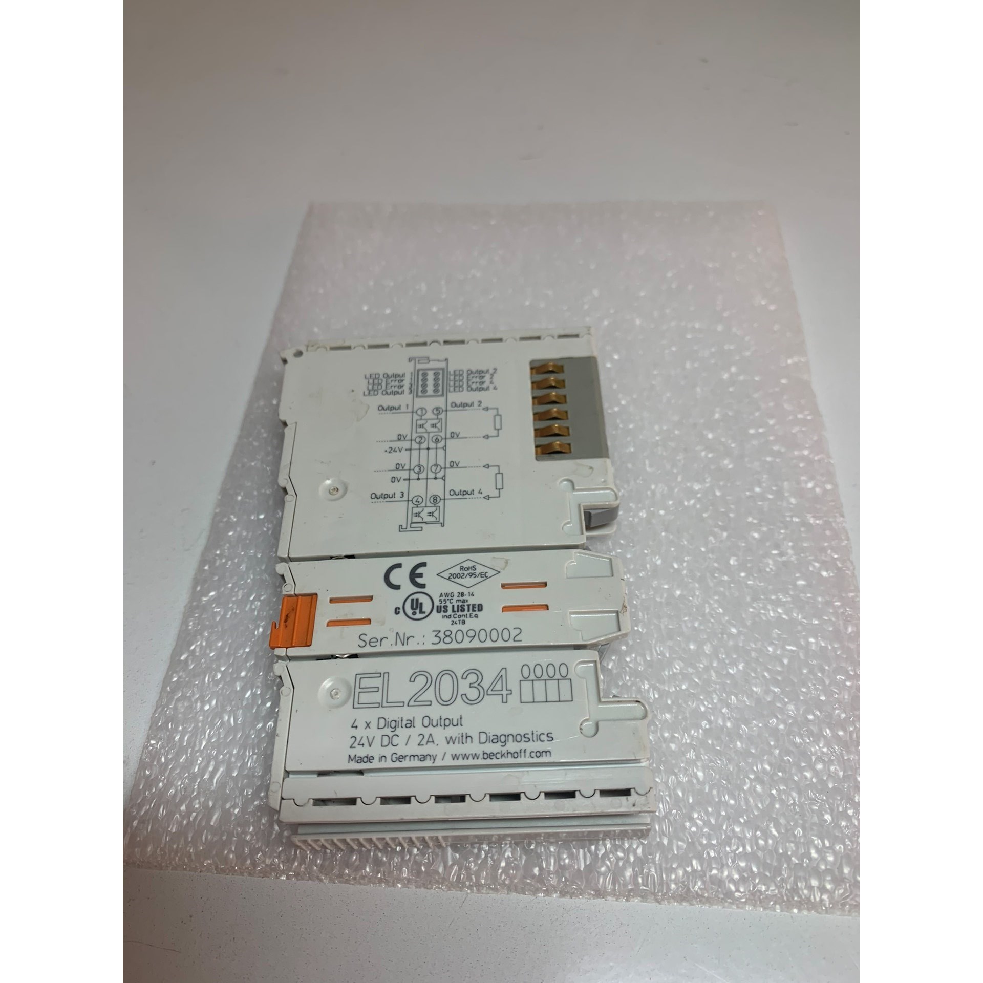 倍福EL2034一片外观完好功能正常 议价