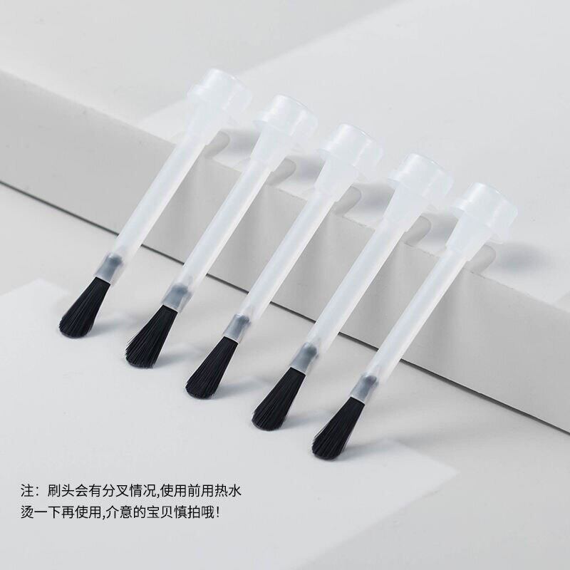 一次性指甲刷美甲刷子甲油胶扇形刷头美甲店指甲油个人diy替换用