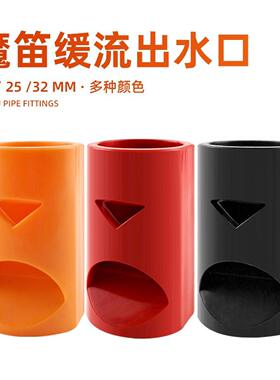 鱼缸出水嘴过滤鸭嘴消音魔笛缓流出水口降噪增氧造浪神器底吹油膜