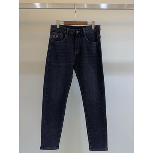 —2191 男裤 街头男人帮男款 植绒磨毛小直筒微锥老爹牛仔裤