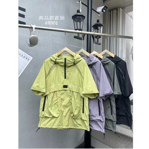 夏季男士工装休闲上衣短裤套装——8901
