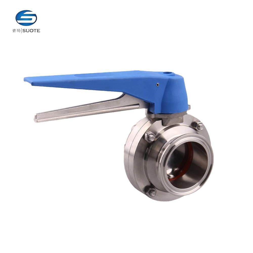 工厂直销三类夹式蝶阀304/316L不锈钢卫生级鸭嘴式焊接