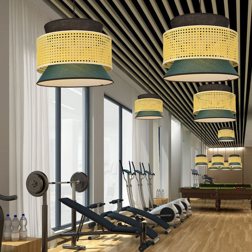 极简led吊灯布艺湘菜馆餐厅民宿客房过道火锅店农家乐旅店奶茶店