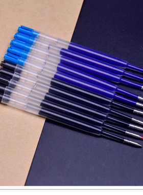 G2黑蓝色水性笔芯424通用旋转笔PK按动签字笔替换芯批发厂家直销