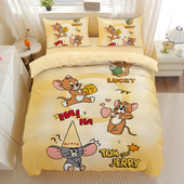 TOM and JERRY猫和老鼠四件套可爱三件套学生宿舍单人被套女孩0.9