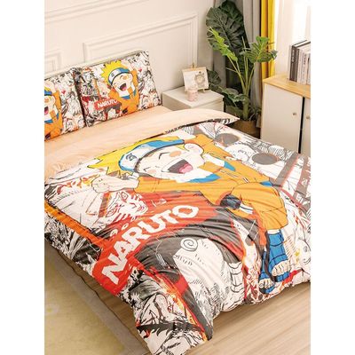 水晶绒漫画鸣人系列四件套