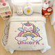 卡通独角兽牛奶绒毛毯可爱小马驹女生寝室小毛毯办公室居家午休毯