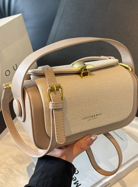 时尚手提包包女韩版潮流百搭小方包2025小众简约高级感休闲斜挎包