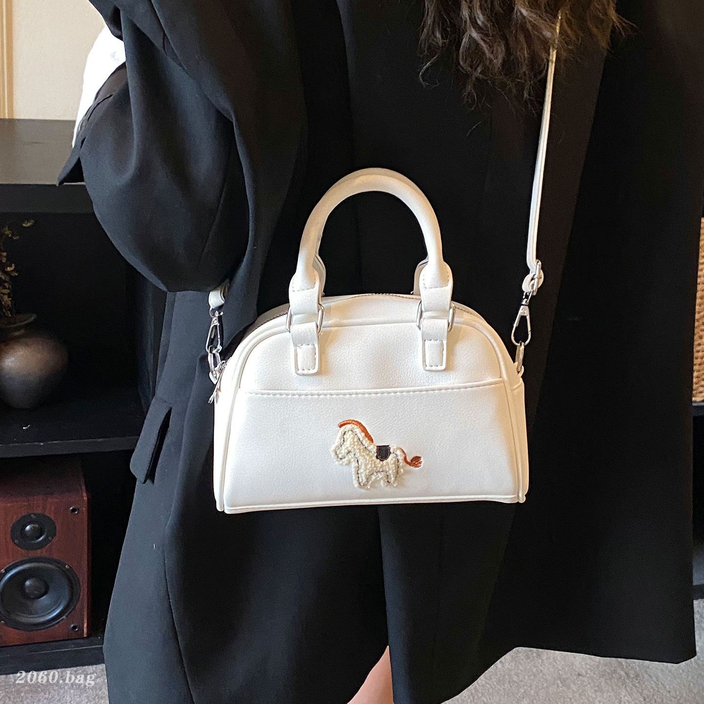 时尚通勤荔枝纹贝壳包女2026新款小众轻奢手提斜挎包高级感单肩包,箱包皮具/热销女包/男包,通用款女包,淘宝优惠券,粉丝福利购,淘宝优惠卷