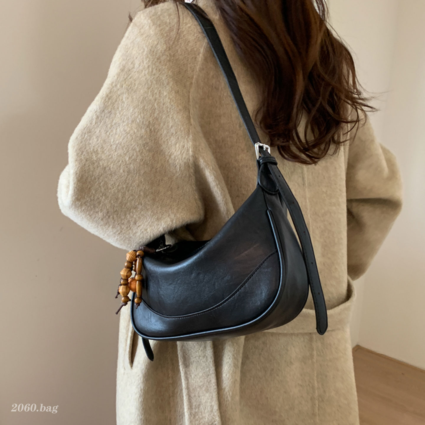 休闲百搭简约皮质时尚精致斜挎气质通勤单肩2025秋季女式腋下包