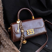 时尚 潮流休闲女包 复古高级感单肩包韩版 手拎小方包女2025冬季 新款