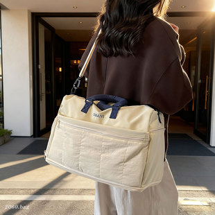 大容量旅行包女轻便可扩容手提包2026新款健身包休闲单肩斜挎包