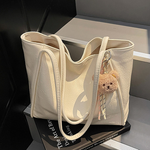 慵懒风大包 新款 大容量托特包时尚 百搭高级质感单肩包包女2025春季