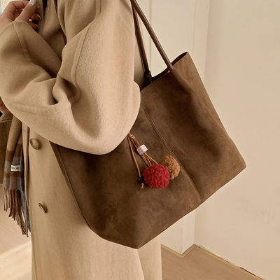 秋冬新款上班通勤大容量托特包2025女式休闲简约百搭ins单肩包