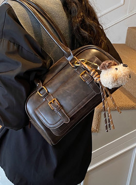 复古包包女大容量2025新款秋冬休闲单肩腋下包韩版爆款ins枕头包