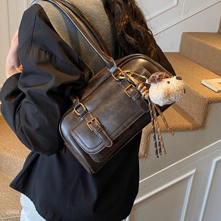 ins枕头包 爆款 复古包包女大容量2025新款 秋冬休闲单肩腋下包韩版