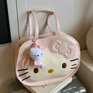 高级质感时尚油蜡皮可爱卡通双肩包包女2025夏季新款大容量小方包