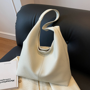 腋下大容量包包女2025新款 托特包小众休闲百搭单肩包 韩系简约时尚