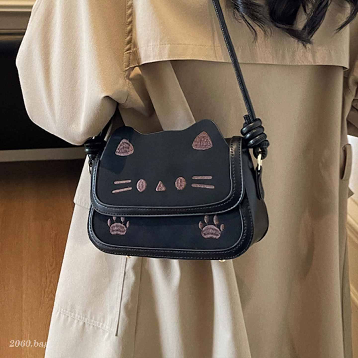 洋气时尚精致豹纹韩系新款ins气质单肩斜挎2025秋季手提小方包