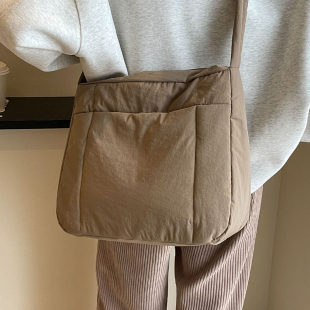 韩国ins时尚 可爱大容量包包女2025秋冬上课通勤便携小方包单肩包