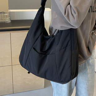 休闲尼龙布托特包单肩包 时尚 韩版 通勤百搭大容量包包女士2025新款