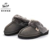 YellowEarth22年秋冬羊皮毛一体居家拖鞋经典色平跟羊皮毛拖鞋03X