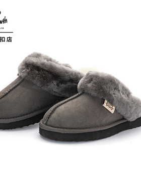 YellowEarth22年秋冬羊皮毛一体居家拖鞋经典色平跟羊皮毛拖鞋03X