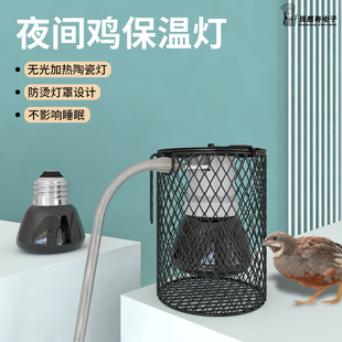 宠物鹦鹉保温灯陶瓷防爆无光加热灯鸟类芦丁鸡仓鼠养殖防烫取暖器