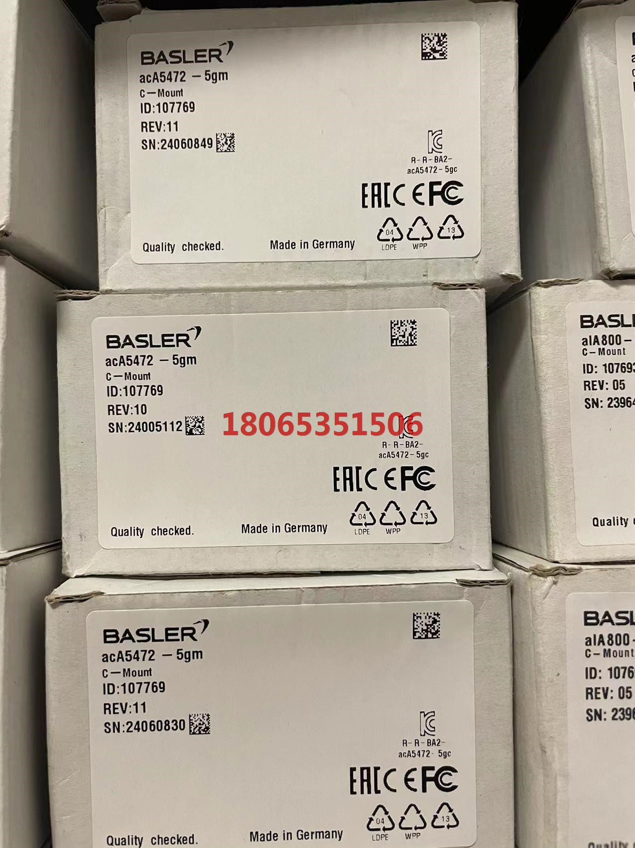 basler工业相机aca5472-5gm原装 - 实物图