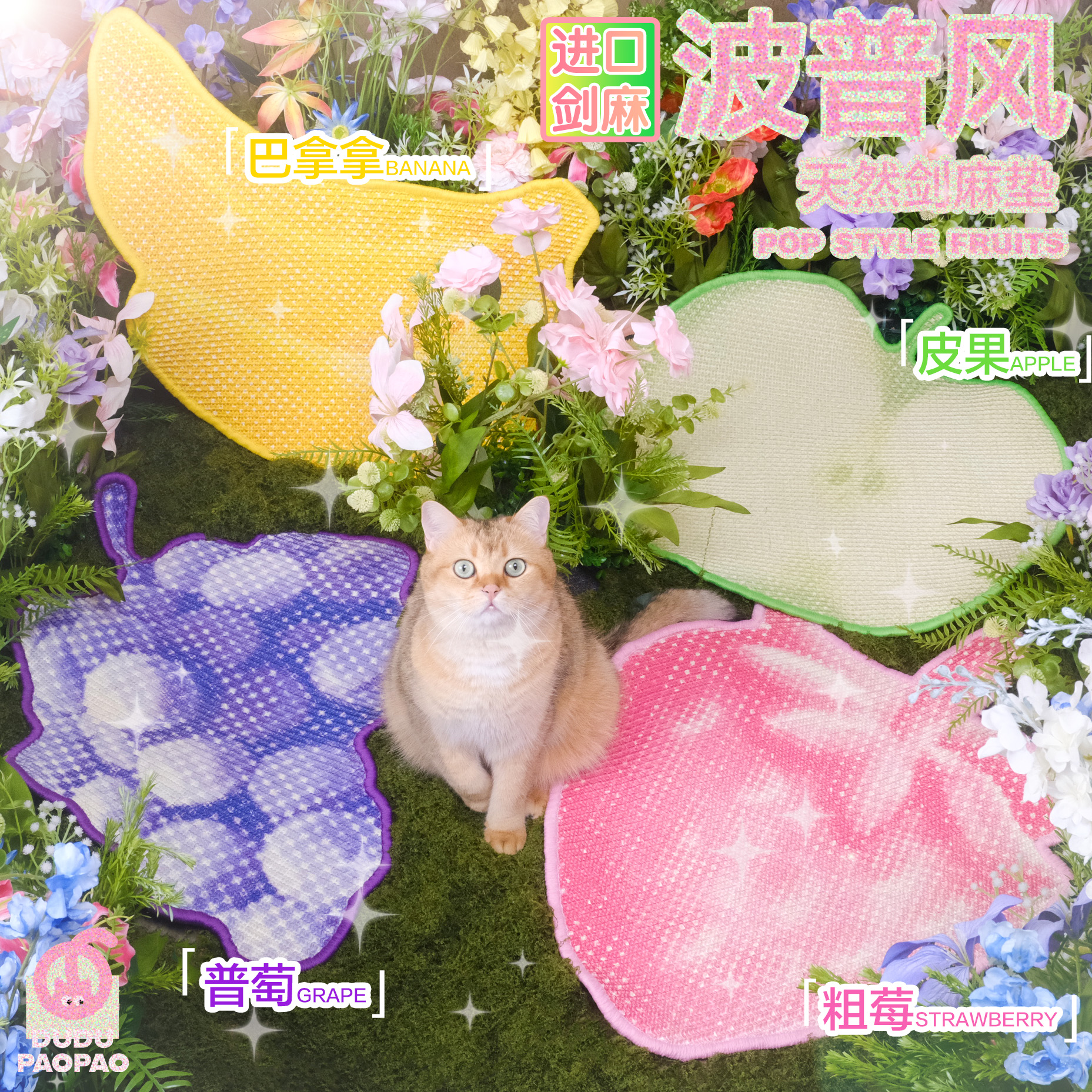 DUDUPAOPAO猫咪剑麻猫抓磨爪垫子