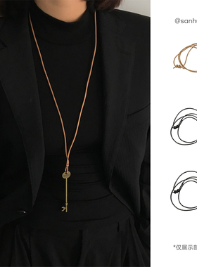 三环路【原创】工具长项链迷你合金扳手钥匙吊坠复古长项链配饰