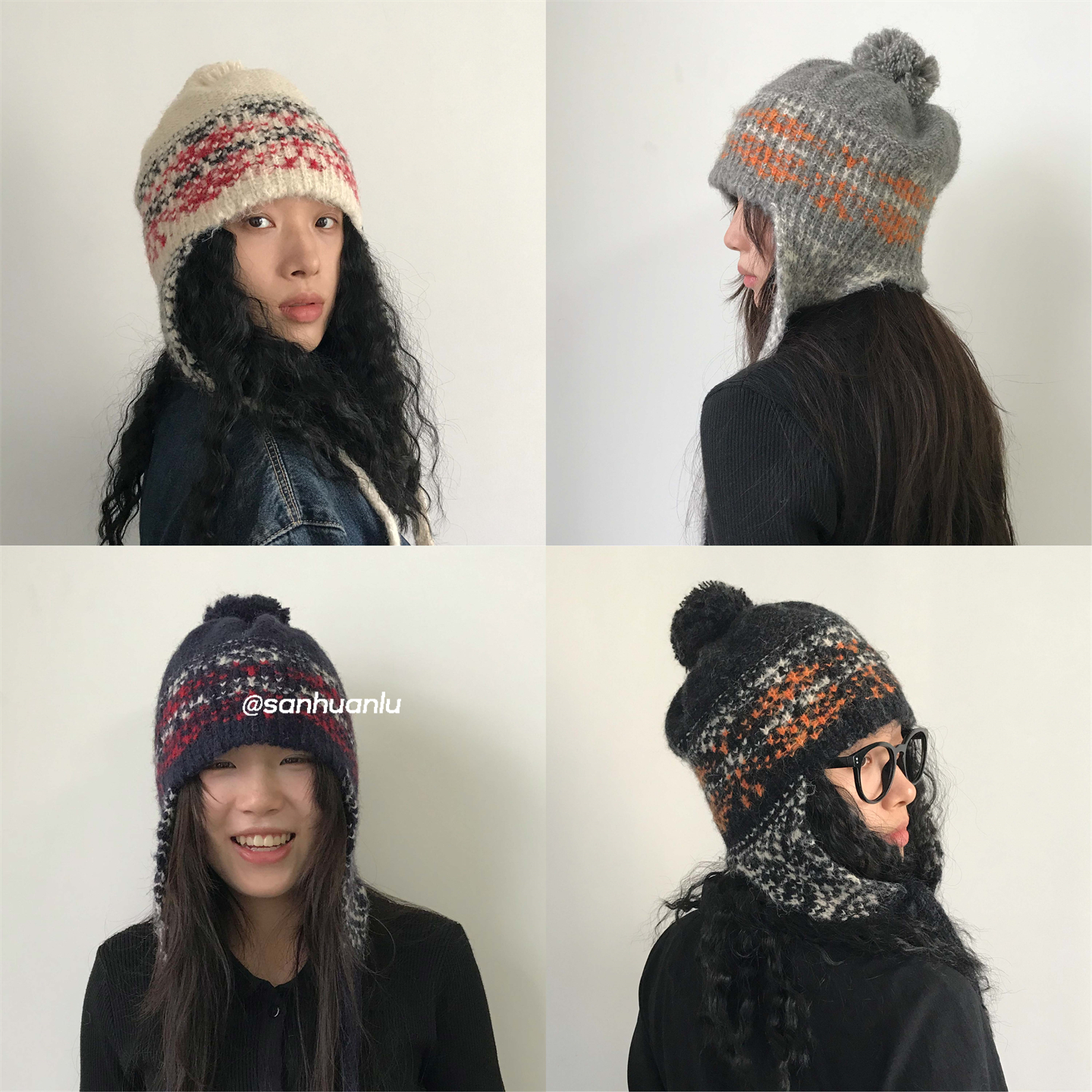 三环路费尔岛雷锋帽冬季