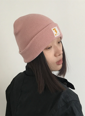 QF三环路原创3字标签彩色包头帽秋冬保暖双层护耳护额冷帽时尚