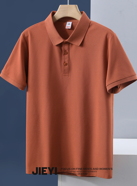 介乙 气质大方短袖男士POLO衫透气百搭夏季新款修身短袖翻领T恤衫