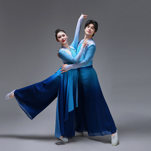 男女同款大河印象秧歌舞蹈服装