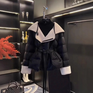 2025春季新款高端大牌小香风收腰黑色短款棉服女高级感炸街外套