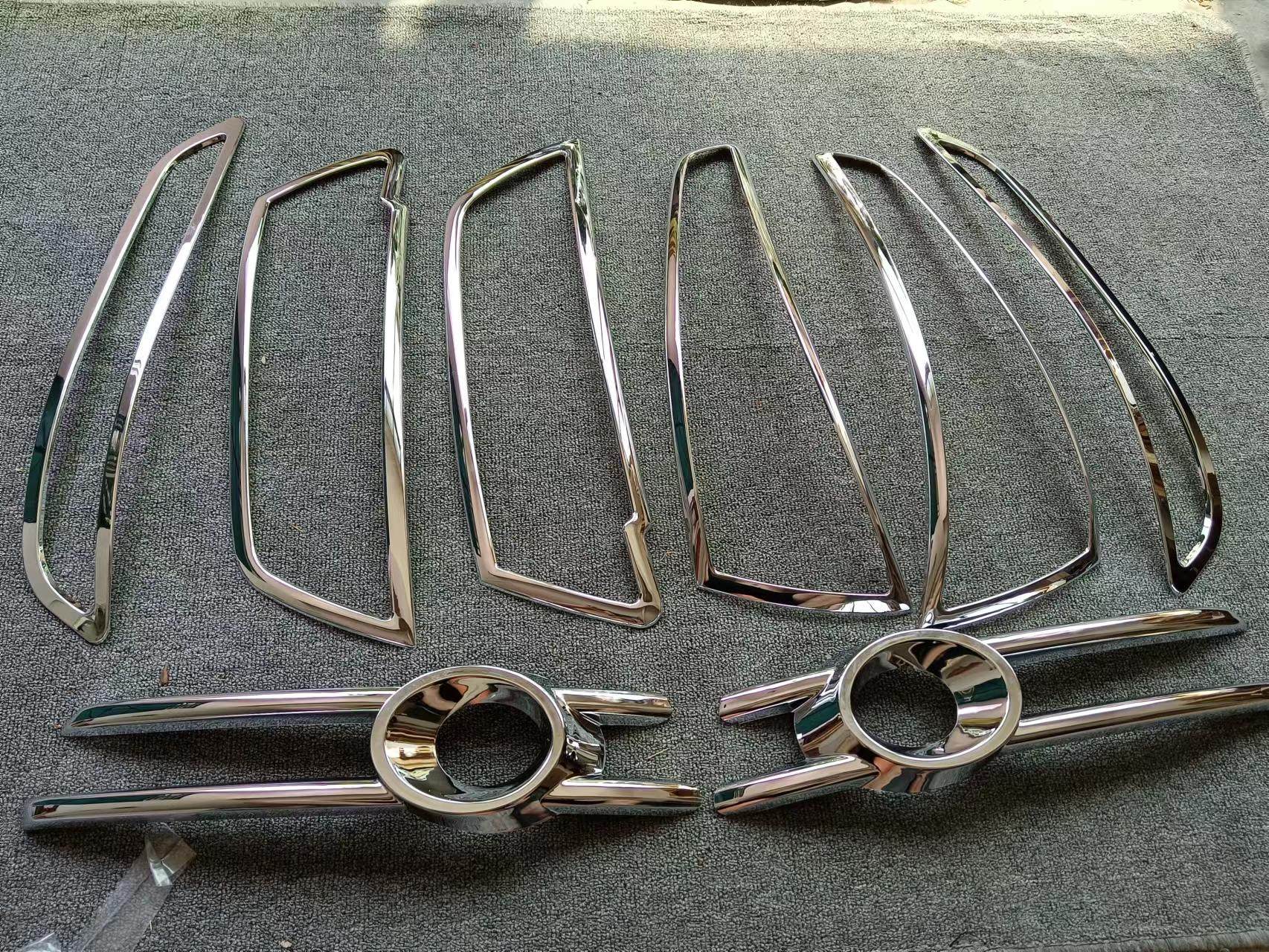 13-18款奥迪Q3大灯罩尾灯框装饰亮条前后雾灯罩饰条Q3改装边框罩