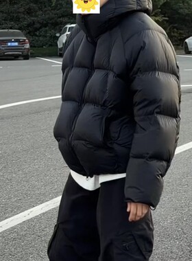 XDZZ二狗25冬季面包服连帽高绒量厚款90白鸭绒羽绒服男女款DS977