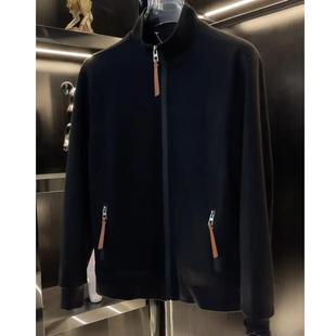 【初壹专属】黑色25秋冬新款高定男款休闲外套加绒夹克073