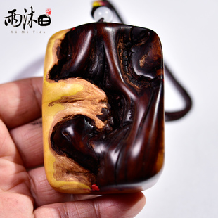 雷劈枣木雷击木吊坠男女款朱砂木质手把件吉祥正能量气场聚宝盆