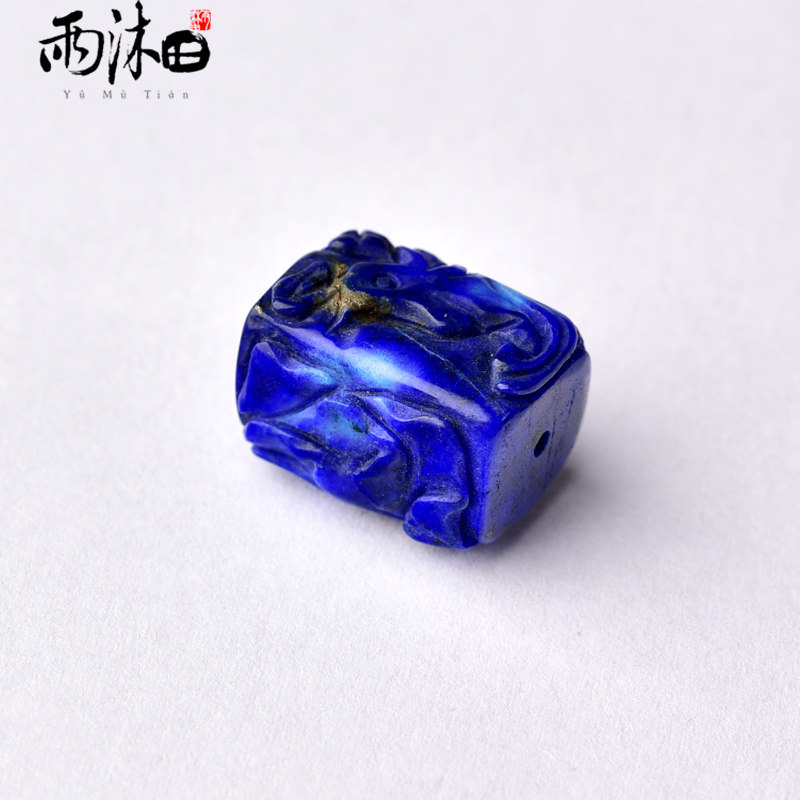 雨沐田青金石凤穿牡丹花开富贵