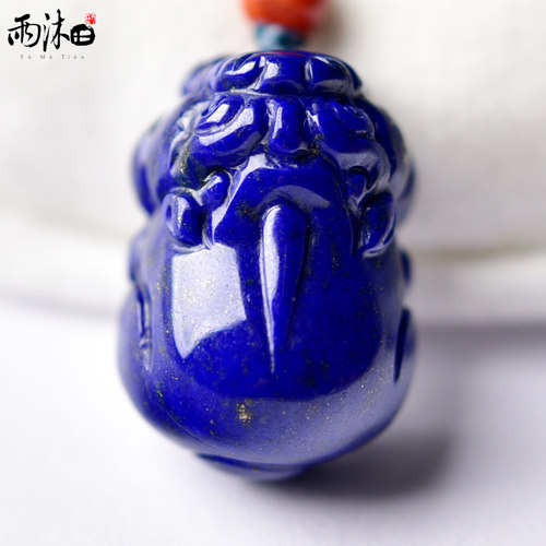 雨沐田青金石吊坠貔貅龙头龟