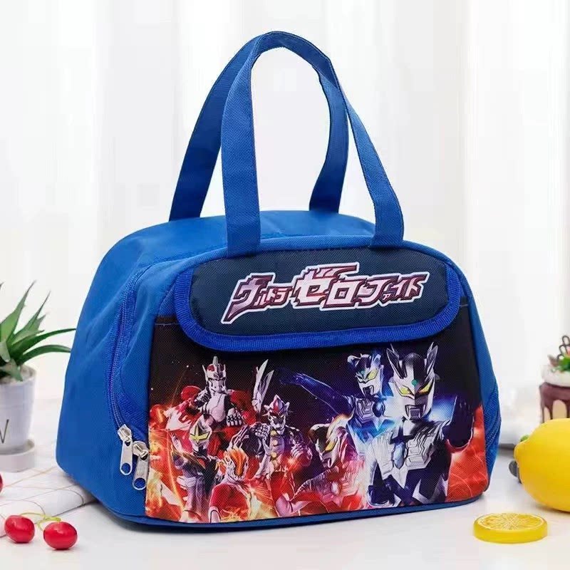 奥特曼饭盒袋保温便当包小学生噢特曼带饭午餐袋手提袋饭兜男孩子