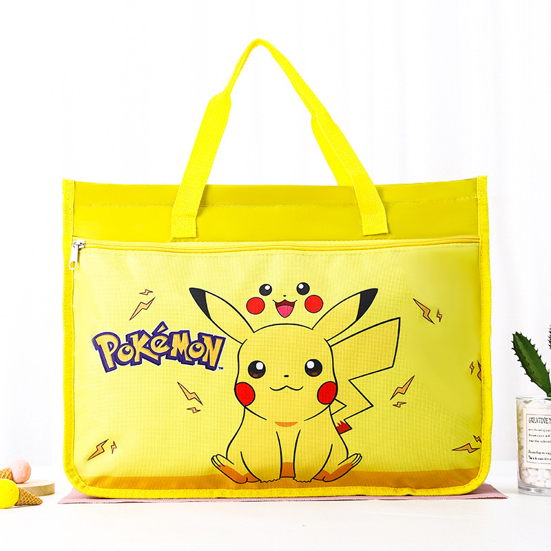 儿童皮卡丘美术袋a3手提袋