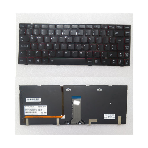 适用联想 Y400 Y400N Y410P Y430P 原装黑色背光UK笔记本键盘红边