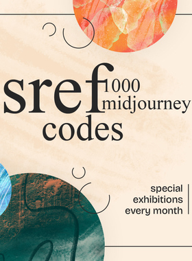 midjourney v6 sref codes 1000个风格代码 第二弹提示词 下载