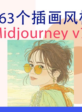 363个插画风格码 sref codes Midjourney V7 风格码